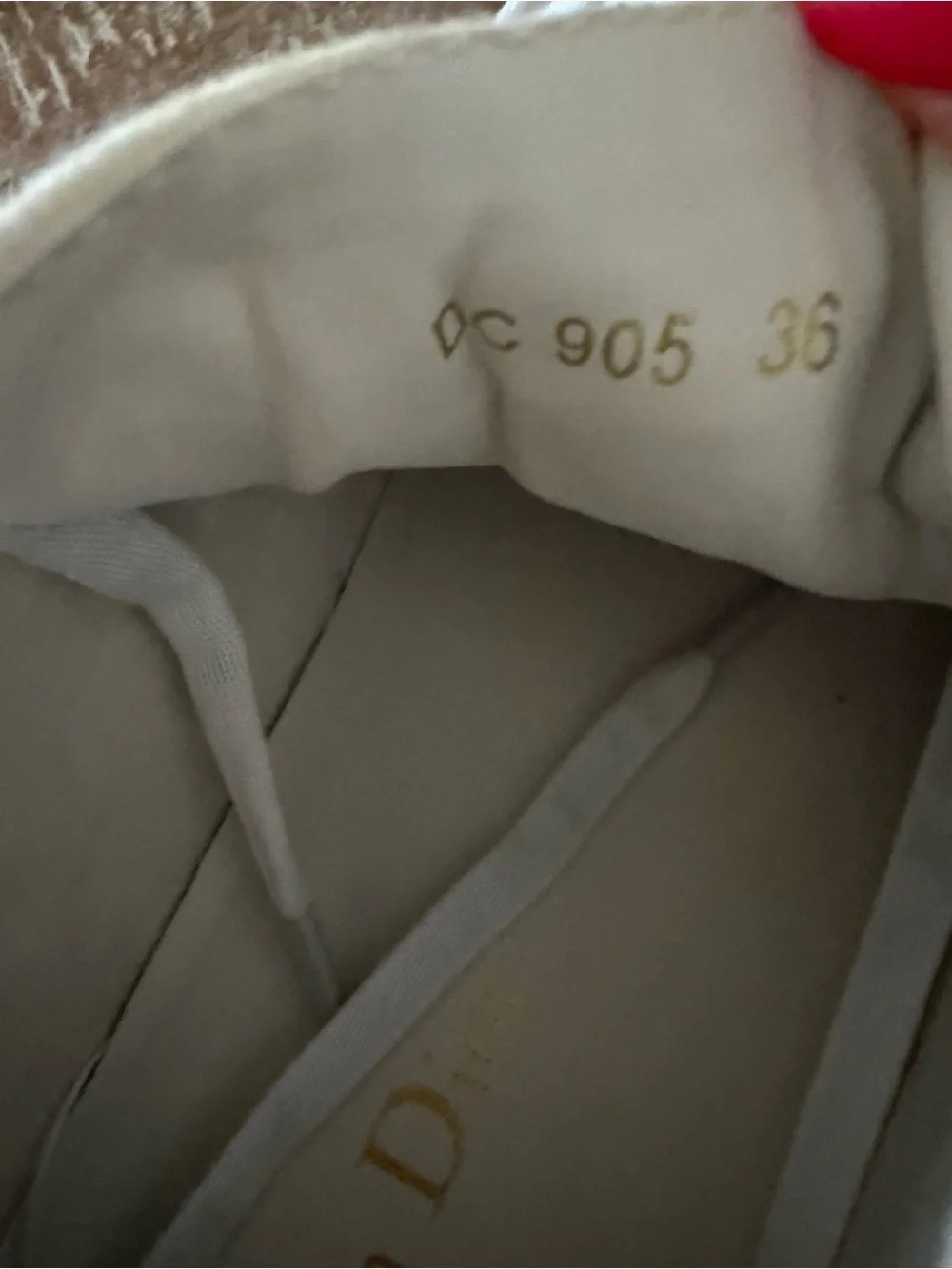 Dior Gray Logo Canvas Low-Top Sneakers